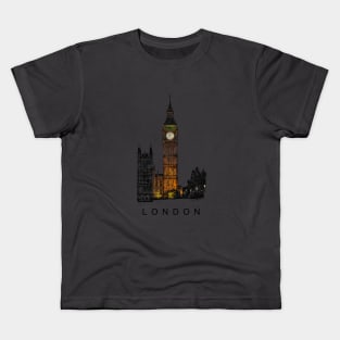 Big Ben, Tower of London at night, England. Kids T-Shirt